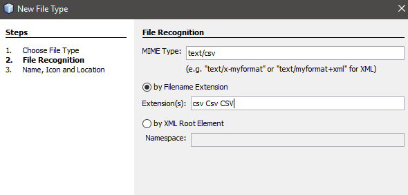 CSV File Recognition