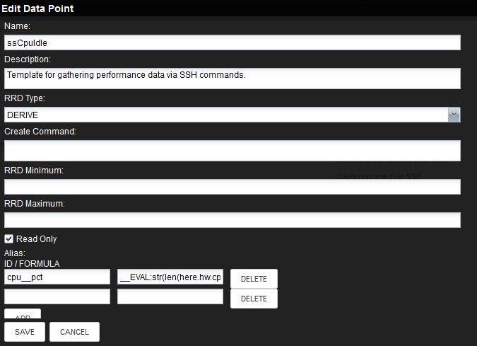 ssCpuIdle Data Point alias